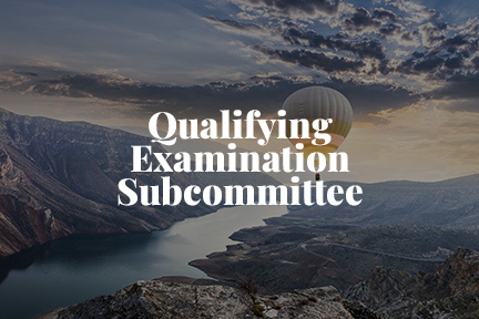 2022 Qualifying Examination Subcommittee Leadership